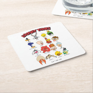 LOONEY TUNES™ Headshots Rechteckiger Pappuntersetzer