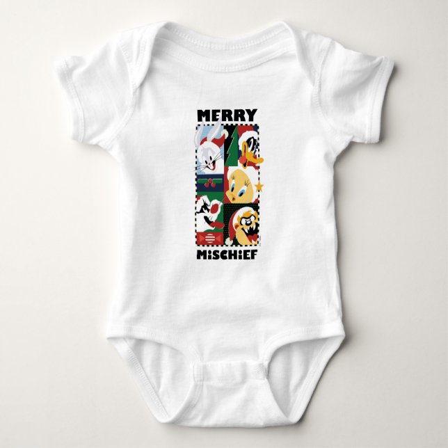 LOONEY TUNES™ Holiday Merry Mischief Baby Strampler (Vorderseite)