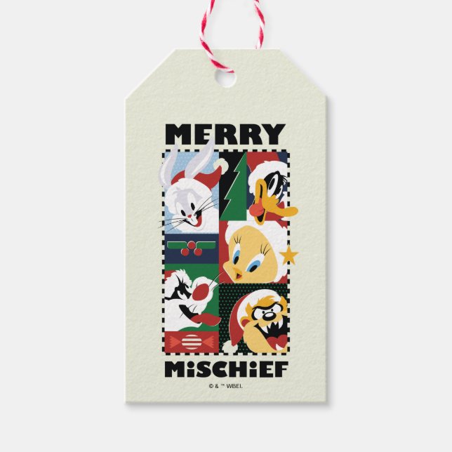 LOONEY TUNES™ Holiday Merry Mischief Geschenkanhänger (Vorderseite)