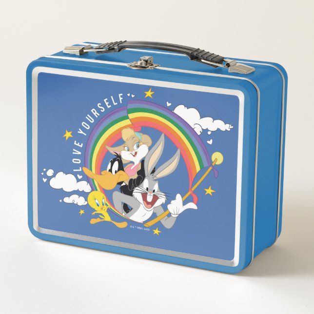 LOONEY TUNES™ - Liebe Ihr eigenes Abzeichen Metall Brotdose (Vorderseite)