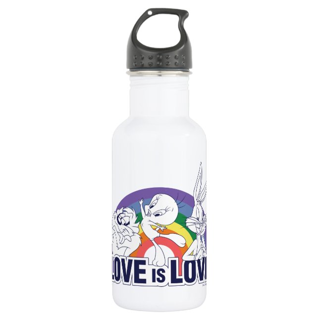 LOONEY TUNES™ - Liebe ist Liebe Edelstahlflasche (Vorderseite)