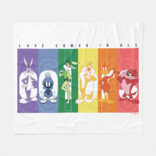 LOONEY TUNES™ - Liebe kommt in allen Farben Fleecedecke