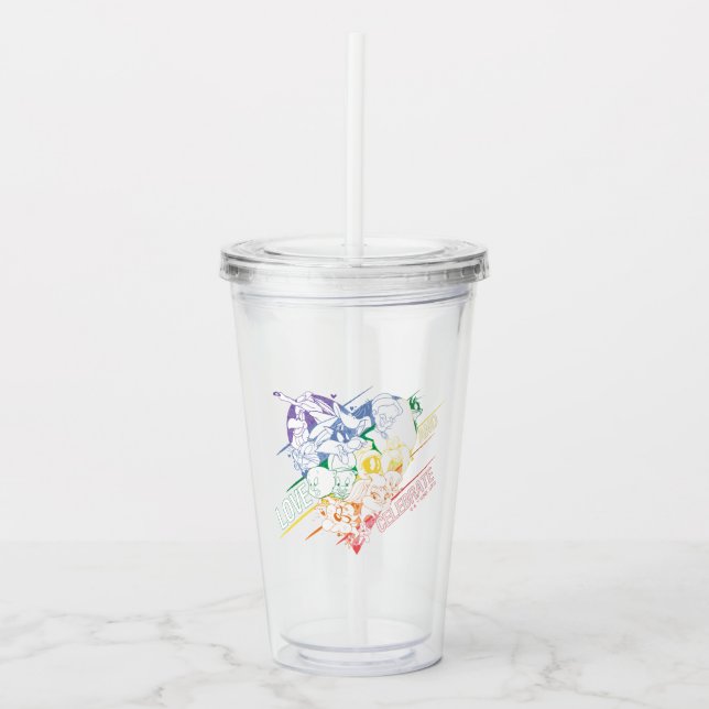 LOONEY TUNES™ - Liebe und Feiern Acryltrinkbecher (Vorderseite)