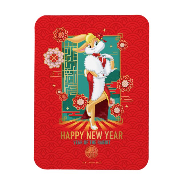 LOONEY TUNES™ | Lola Jahr des Kaninchens Magnet (Vertikal)