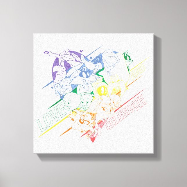 LOONEY TUNES™ - Love and Celebrate Leinwanddruck (Vorderseite)