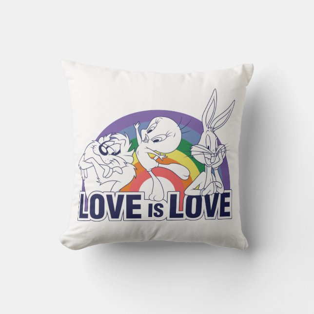 LOONEY TUNES™ - Love Is Love Kissen (Vorderseite)