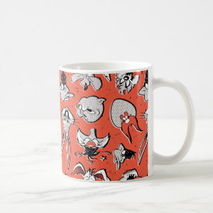 LOONEY TUNES™ Retro-Halftonemuster Kaffeetasse