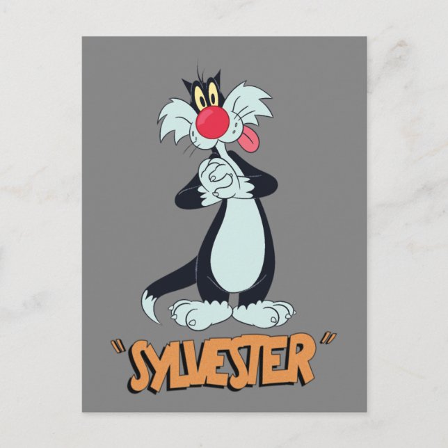 LOONEY TUNES™ Retro-Lachen | SYLVESTER™ Postkarte (Vorderseite)