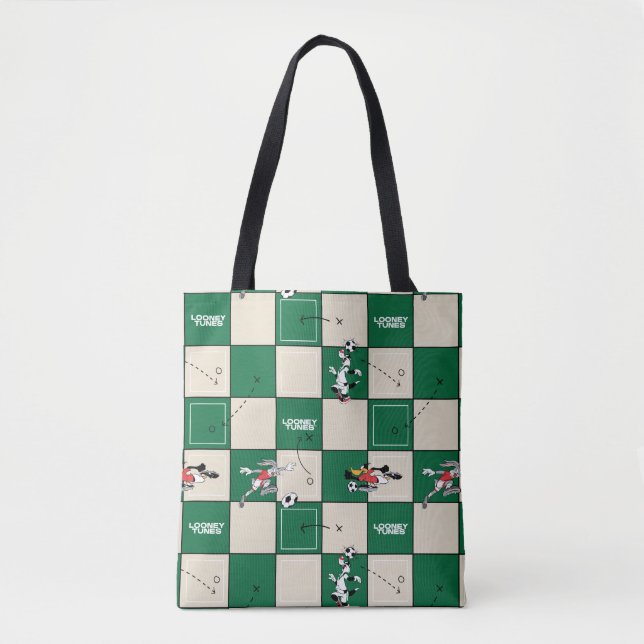 LOONEY TUNES™ Soccer Grid Pattern Tasche (Vorderseite)