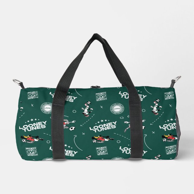 LOONEY TUNES™ Soccer Playbook Pattern Duffle Bag (Vorderseite)