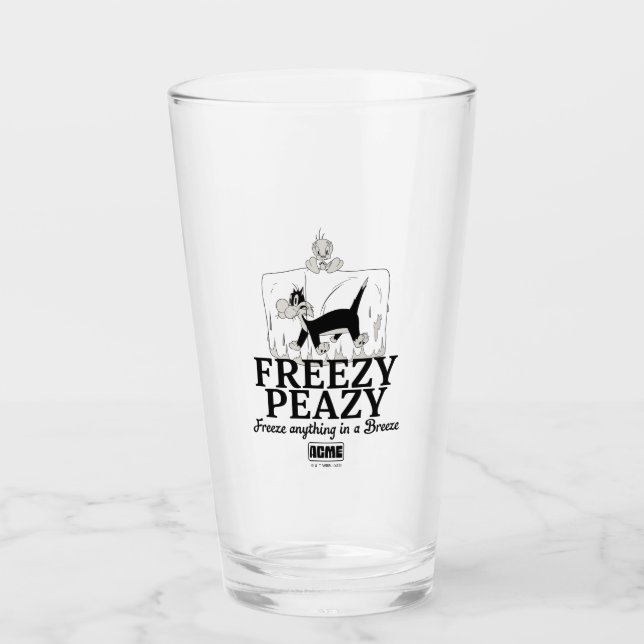 LOONEY TUNES™ | SYLVESTER™ & TWEETY™ Freezy Peazy Glas (Vorderseite)