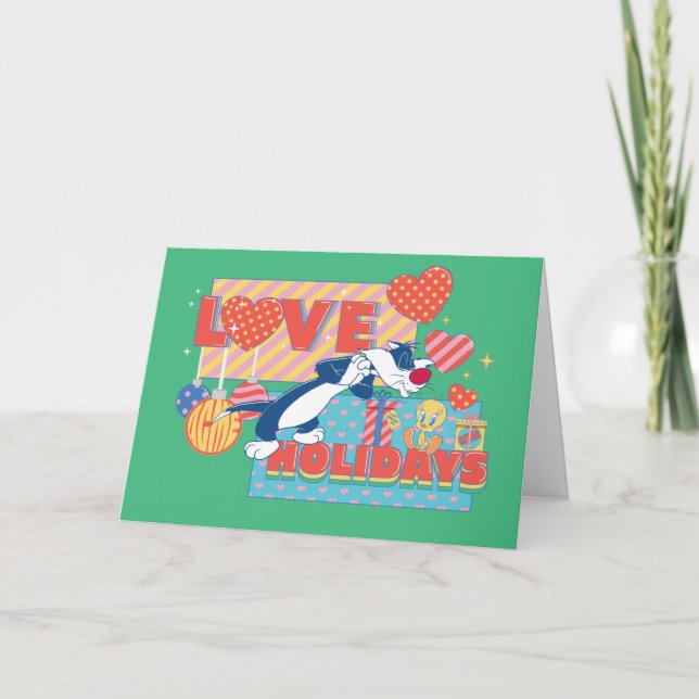 LOONEY TUNES™ | SYLVESTER™ & TWEETY™Liebe Urlaub Karte (Vorderseite)