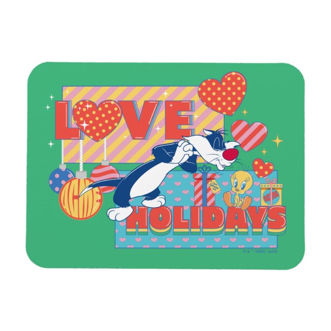 LOONEY TUNES™ | SYLVESTER™ & TWEETY™Liebe Urlaub Magnet (Horizontal)
