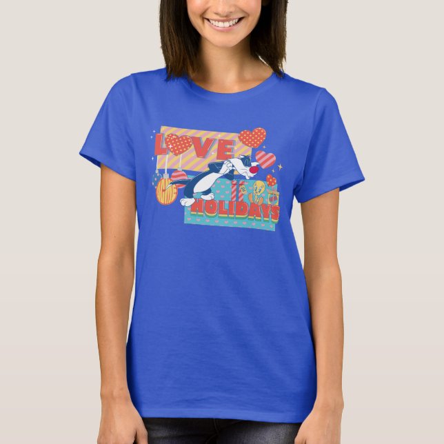 LOONEY TUNES™ | SYLVESTER™ & TWEETY™Liebe Urlaub T-Shirt (Vorderseite)