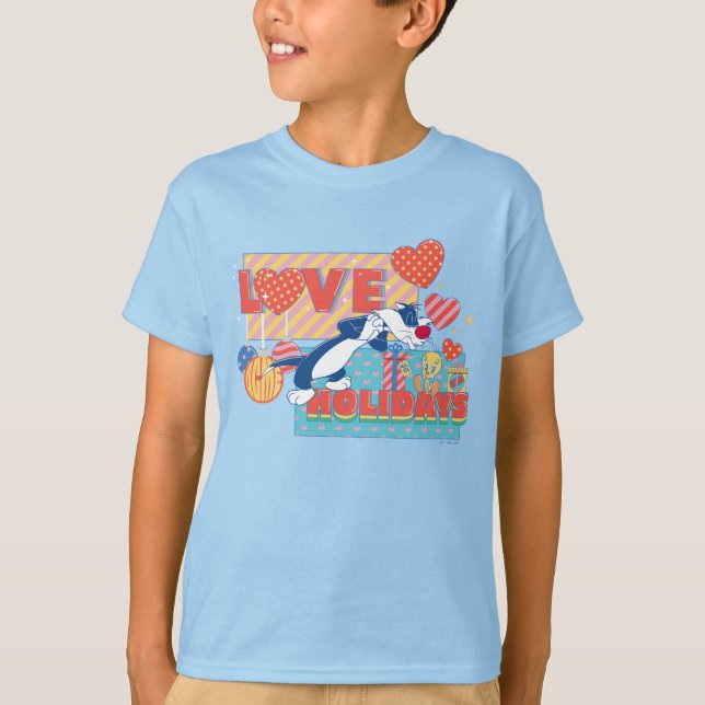 LOONEY TUNES™ | SYLVESTER™ & TWEETY™Liebe Urlaub T-Shirt (Vorderseite)