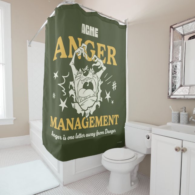 LOONEY TUNES™ |TAZ™ ACME Anrufermanagement Duschvorhang (Beispiel)