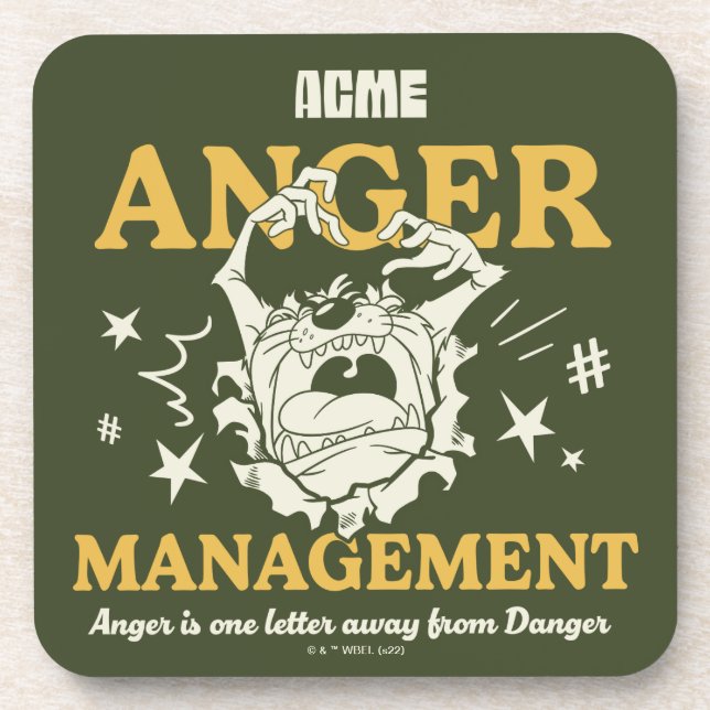 LOONEY TUNES™ |TAZ™ ACME Anrufermanagement Getränkeuntersetzer (Vorderseite)
