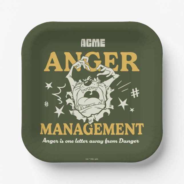 LOONEY TUNES™ |TAZ™ ACME Anrufermanagement Pappteller (Vorderseite)