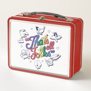 LOONEY TUNES™ - That's All Folks! Pride Badge Metall Brotdose