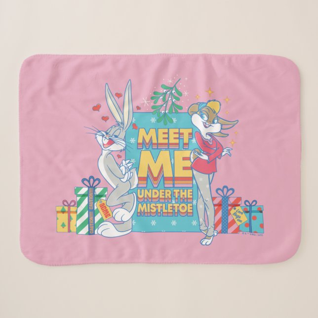 LOONEY TUNES™ | Treffen Sie mich unter dem Mistlet Sherpadecke (Vorderseite (Horizontal))