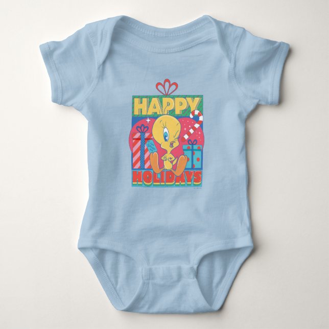 LOONEY TUNES™ | TWEETY™ Happy Holidays Baby Strampler (Vorderseite)