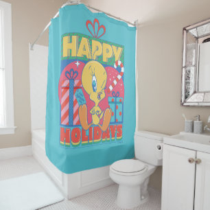LOONEY TUNES™   TWEETY™ Happy Holidays Duschvorhang