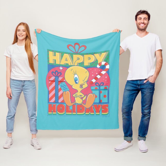 LOONEY TUNES™ | TWEETY™ Happy Holidays Fleecedecke (Beispiel)