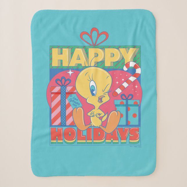LOONEY TUNES™ | TWEETY™ Happy Holidays Sherpadecke (Vorderseite)