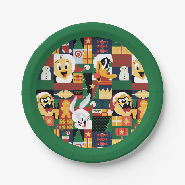 LOONEY TUNES™Urlaubstyp Pappteller (Vorderseite)