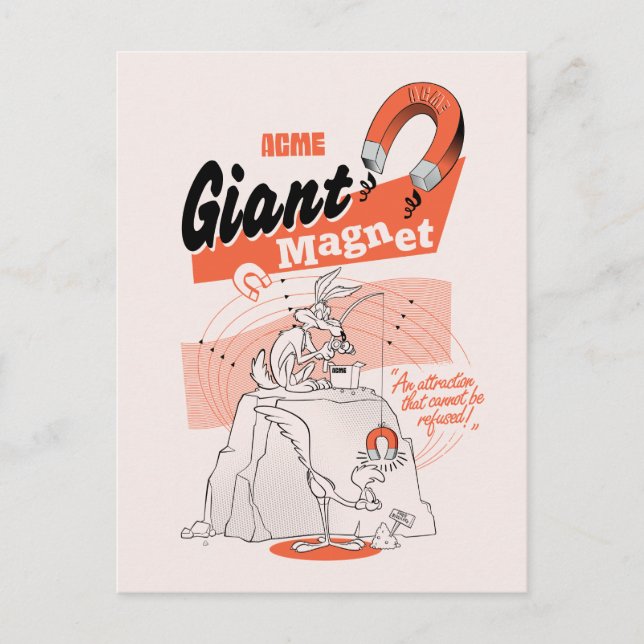 LOONEY TUNES™ | WILE E. COYOTE™ ACME Giant Magnet Postkarte (Vorderseite)