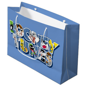 LOONEY TUNES™ Zeichen in Buchstaben Große Geschenktüte