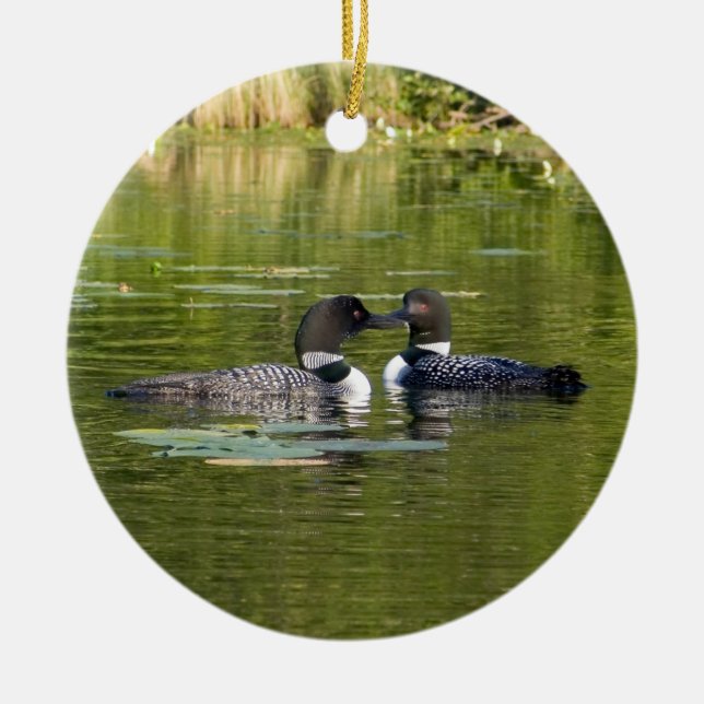 Loons Keramik Ornament (Vorne)