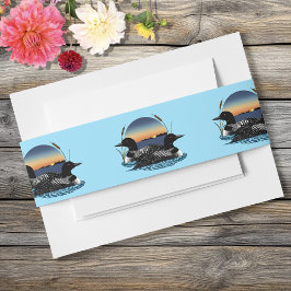 Loons Sunset Blue Einladungsbanderole