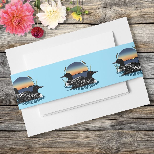 Loons Sunset Blue Einladungsbanderole (Von Creator hochgeladen)