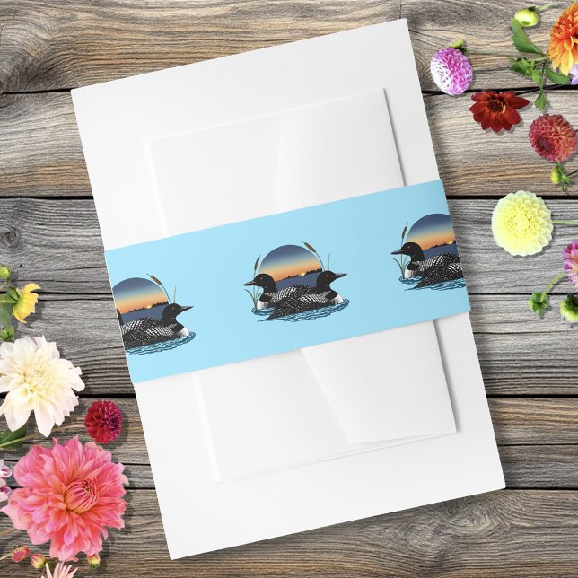Loons Sunset Blue Einladungsbanderole (Von Creator hochgeladen)
