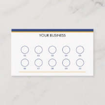 Loop Ten Navy Gold 10 Stempel Kundenbindung