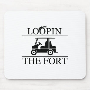 Loopin The Fort Camping Wilderness Golfwagen Loopi Mousepad