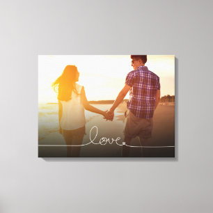 Loopy Liebe Herz String Knoten Modernes Foto Leinw Leinwanddruck