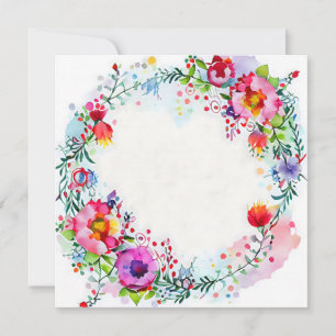 Loose Aquarellfarben Blume glücklich und hell Aufb