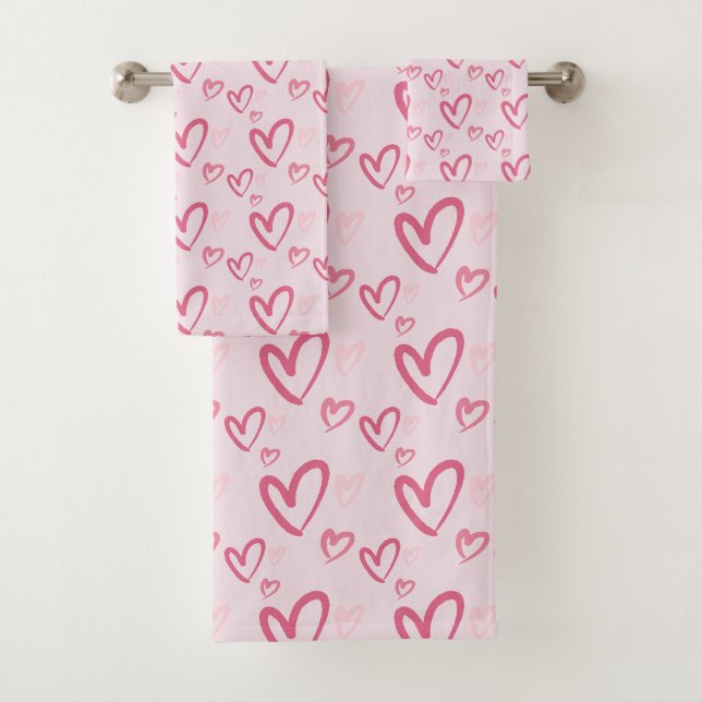 Loose Pink Heart Motif Valentine (En situation)