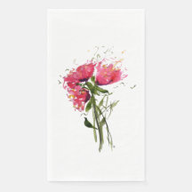 Loose Poppies Papier Handtuch