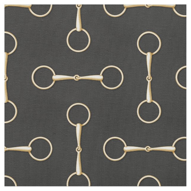 Loose Ring Snaffle Bit Reittier (kleiner Maßstab) Stoff (Nahaufnahme)