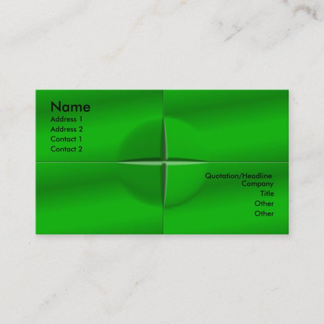 Loose Square Tiles Visitenkarte (Vorderseite)