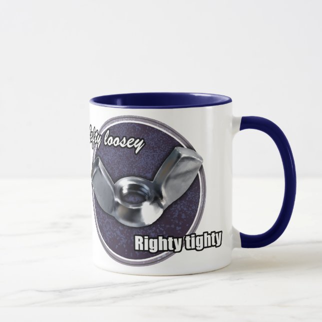 Loosey gauchiste, tasse d'ecrou-papillon de Tighty (Droite)