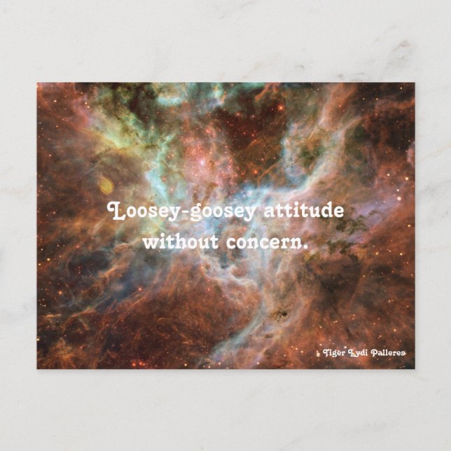 Loosey-goosey Postkarte (Vorderseite)