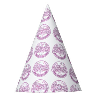 Loosid Nüchternheitsjubiläum Rosa Papierpartyhut Partyhütchen