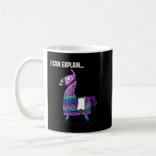 Loot Llama Ich kann Gaming erklären Kaffeetasse
