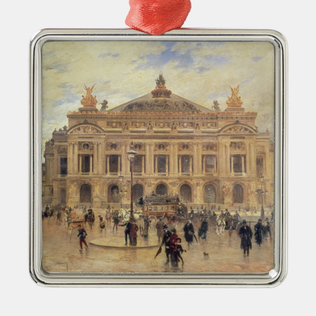 L'Opera, Paris Silbernes Ornament (Vorne)