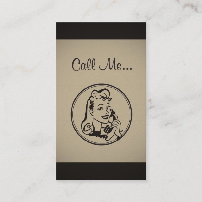 L'opérateur m'appellent carte de visite (Devant)