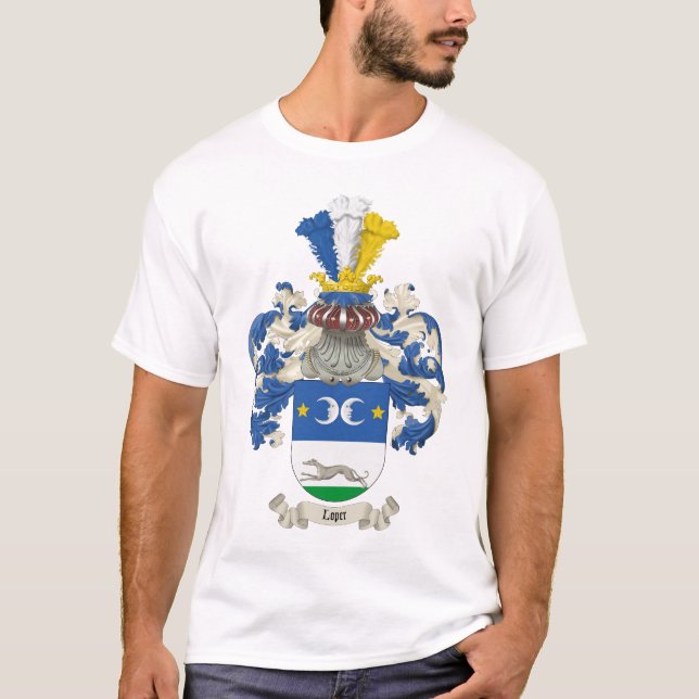 Lopermania Familienwappen-Muskel-Shirt T-Shirt (Vorderseite)